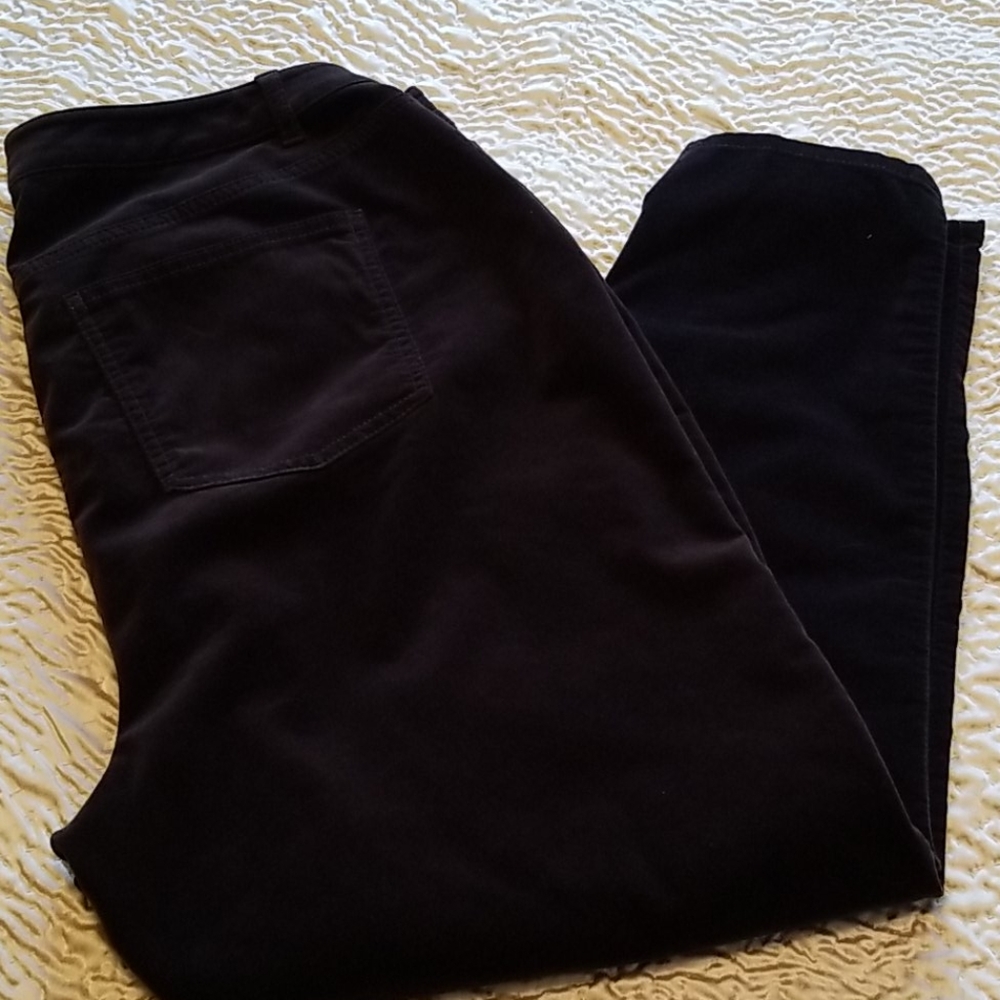 Comfie black, velvet jeggings